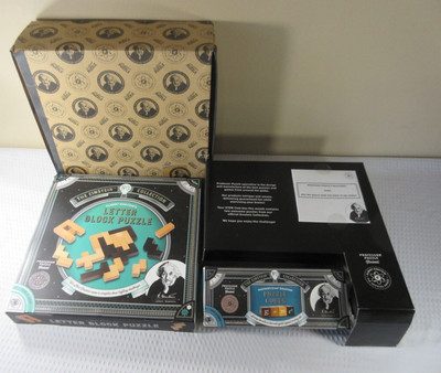Professor Puzzle The Einstein Stem 3D Brain Teaser Puzzles Cube & Letter Bundle