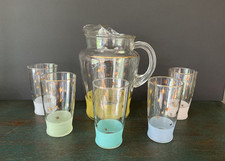 VINTAGE MCM 1950s ATOMIC STARBURST PITCHER an...