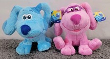   Blues Clues  You Plush Blue Magenta Dog Stuffed Animal Lot Nickelodeon NEW