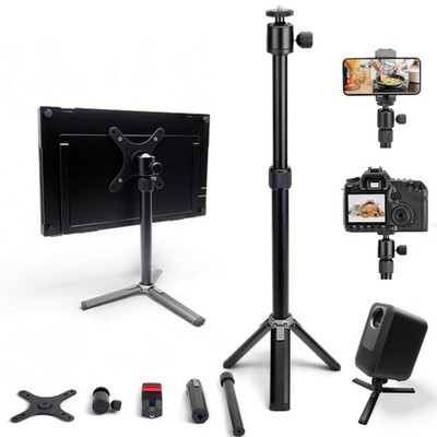 Kado Metal Portable Monitor Stand Tripod, 100x100mm 75x75mm Wall/Arm Mount... 