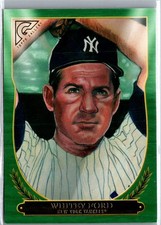 Whitey Ford 2018 Topps Gallery HALL OF FAME GREEN PARALLEL #HOF-24 /250 YANKEES