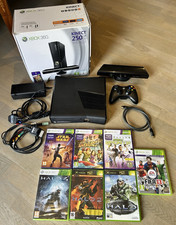 Microsoft Xbox 360 250GB PAL Console Bundle, Black, Kinect, 7 Games