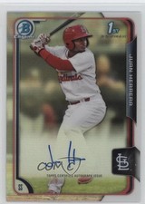 2015 Bowman Chrome Prospects Refractor 482/499 Juan Herrera #BCAP-JH Auto 3q5