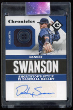 Dansby Swanson 2017 Panini Chronicles Auto Patch #d 1/1 Rookie Braves Cubs
