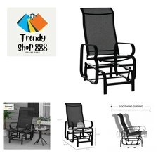 Outdoor Glider Chair, Gliders for Outside Patio with Smooth Rocking Mechanism...