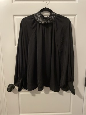 Oddy Boutique Brand Blouse - Black Large
