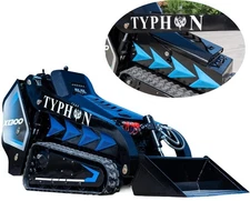 3040lbs TYPHON STOMP X1300 25HP Kubota D1105 EPA Diesel Mini Skid Steer Loader