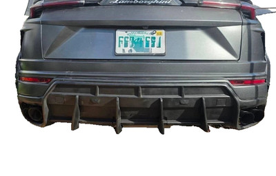 2018 - 2022 Lamborghini Urus Custom Rear Bumper Diffuser with Hitch Cover