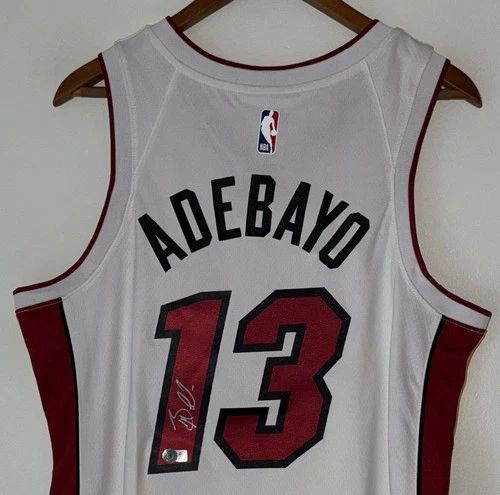 Bam Adebayo Signed Miami Heat Nike NBA Autographed Authentic Swingman Jersey BAS