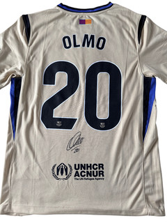Rare Dani Olmo Signed FC Barcelona Football Jersey
