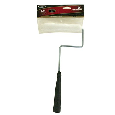 12 Pack - Mini Paint Roller Cover + Frame, Woven, 6.5 x 3/8 In. - 60150TV