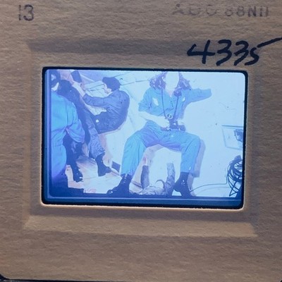 VINTAGE 1988 35mm Color Slide Photographer Crew Industrial Space