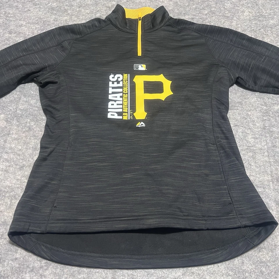 Pittsburgh Pirates MLB Majestic Therma Base Women Baseball Medium Sweatshirt - Image 3 of 4