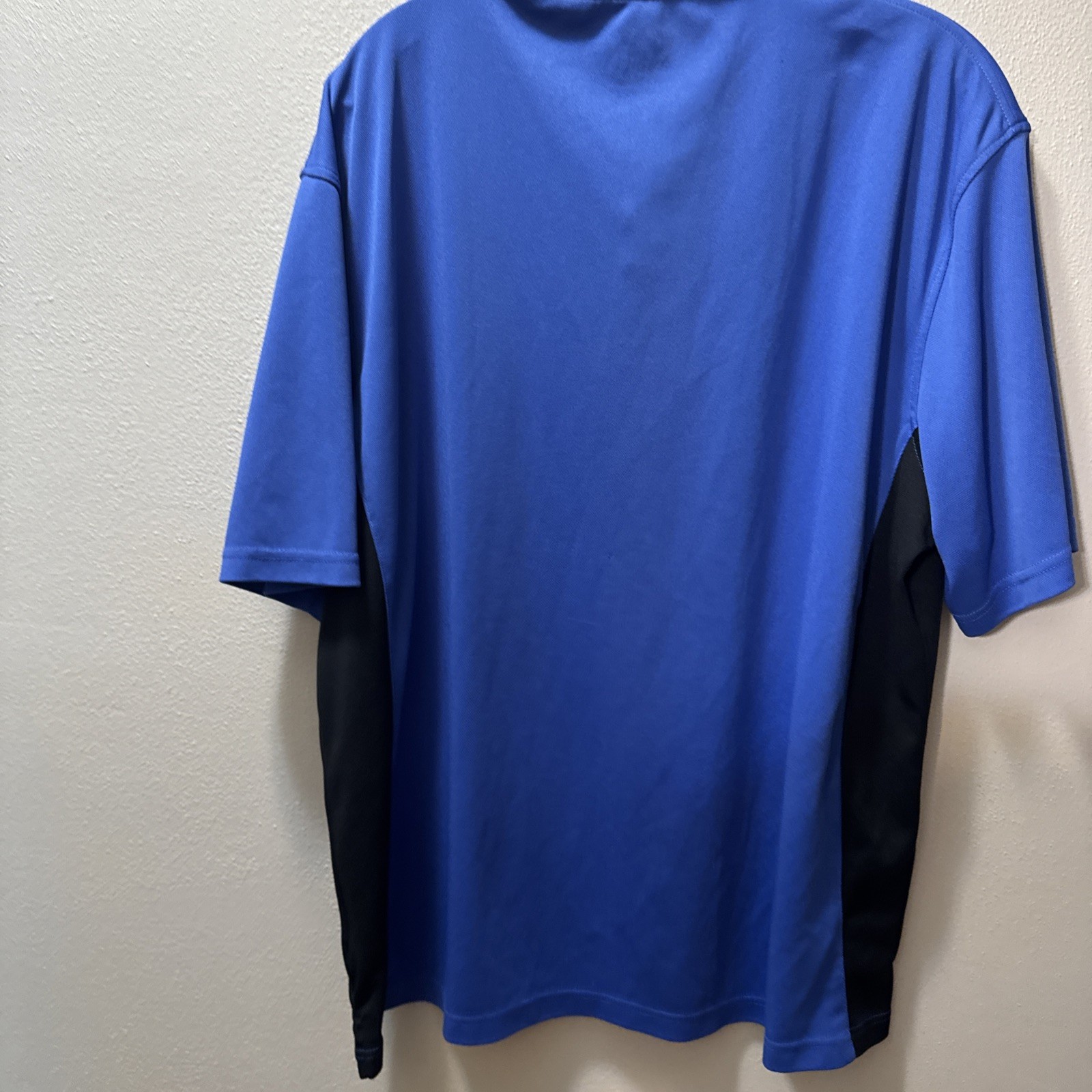 Culvers Shirt Sz XL Blue Black Uniform Polo Employee Work Short Sleeve
