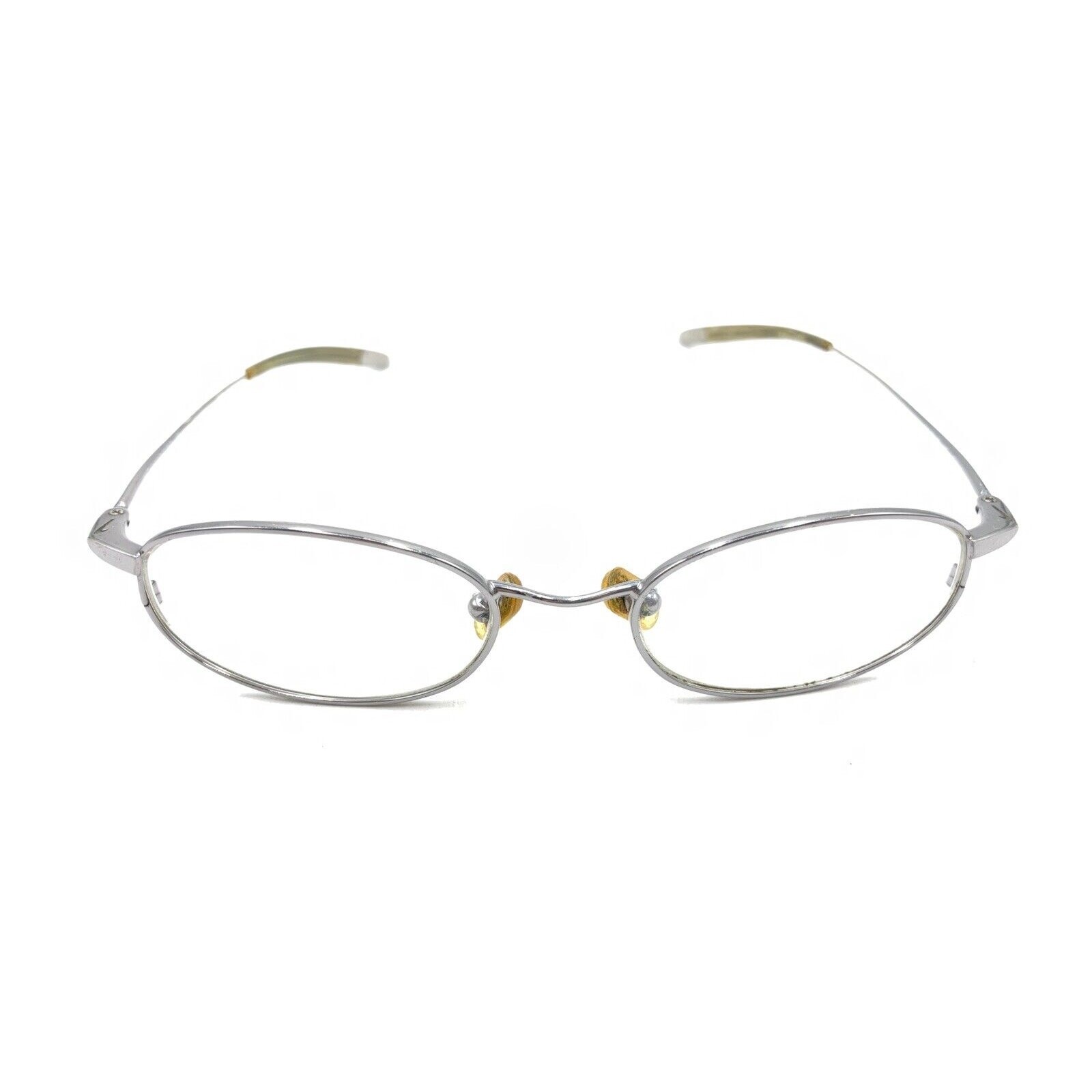 Nike Flexon 9061MGB 045 Silver Metal Oval Eyeglasses Frames 48-18 140 Men Women thumbnail 2