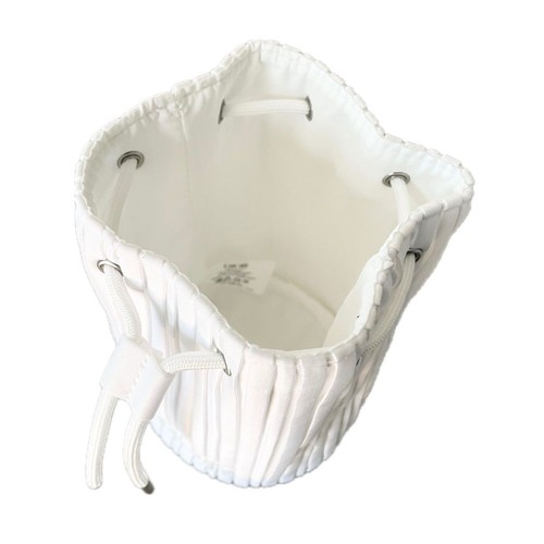 Pouch Eyelets Drawstring DIOR Novelty White Pleated Drawstring Pouch Japan 2025 NEW | eBay