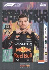 Max Verstappen Topps F1 2024 F1 World Champion 2025 Topps F1 Turbo Attax