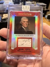 Thomas Jefferson 2025 Eternal 02/25 Patch Revelation Authentic History Relic