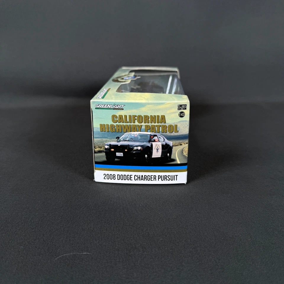 Dodge Charger Pursuit 2008 escala 1/43 CHP Slickktop coche de policía - luz verde Foto 3 de 4