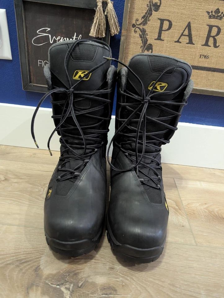 Botas de moto de nieve KLIM Adrenaline GTX 3108 para hombre - talla 13 - negras/asfalto Foto 2 de 4