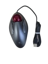 Logitech T-BC21 Trackman Marble Trackball Mouse USB Ottico 4 Pulsanti
