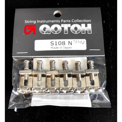 6 Pontets Vintage Gotoh S108 Cordier-Tremolo Strat Bridge Steel Saddles 10,8mm