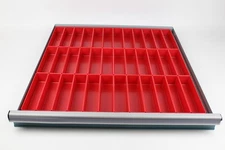 36 Red Tool Chest Dividers  2 x 8 x 2 Inch Deep (actual depth 1-3/4) Trays, Bins