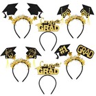 , Congrats Grad Graduation Cap Headband - Pack of 6 | Felt Graduation Headban...
