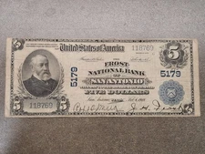 1902 $5 Frost NB of San Antonio Texas National Currency Charter #5179