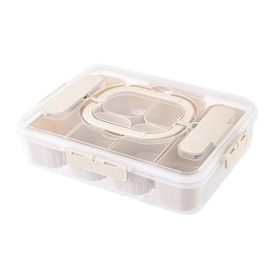 Kühlschrank Organizer Box mit Silikonring und transparenter Abdeckung 31x23,6x7