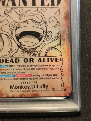 PSA10 one piece card [English Version] Monkey D. Luffy Wanted