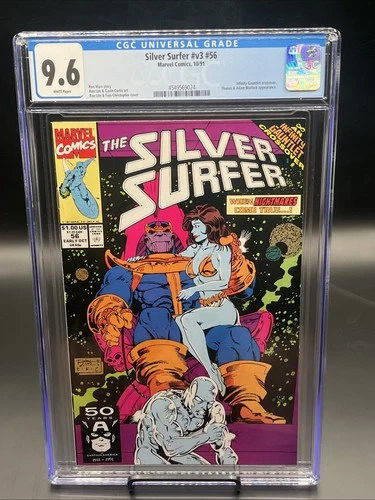 Silver Surfer #56 (Marvel Comics Early October 1991) CGC Graded 9.6 NM+ Wht Pgs