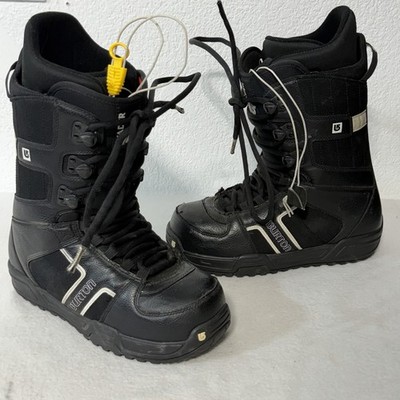 Burton Invader Black Lace-Up Snowboard Boots Men's Size 8