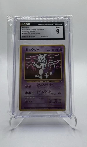 1998 Pokémon Japanese Vending Series 3 Mewtwo – CGC 9 Mint