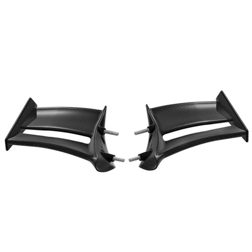 100% Carbon Fiber Front Winglets Air Deflec For Ducati Panigale V4 /R  /S 2025- - Picture 3 of 7