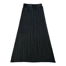 ISSEY MIYAKE Hem Black Long Pleats Skirt Size 1
