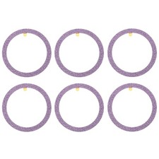 55x1mm ODxT Glitter Universal Wireless Metal Ring Sticker, 6 Pack, Purple