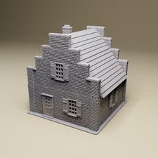Low Country House 1 -  Dutch WWII tabletop wargaming terrain 