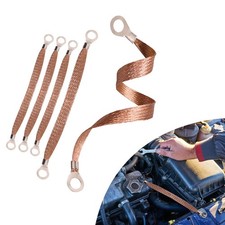 Car Ground Strap Copper Braided Cable Engine Copper Ground Strap 3pcs 10" x 1...