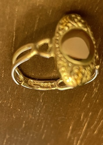 14K Solid Gold Hand-Crafted Bricolage Ring! Size 6 - Picture 5 of 6