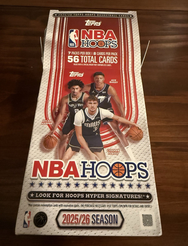 Pre Opened Topps NBA Hoops 2025-26 Basketball Card Lot 56