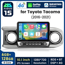 128g Android 15 Apple Carplay For Toyota Tacoma 2016-22 Car Stereo Radio Gps Swc