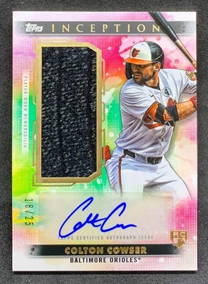 2024 Topps Inception COLTON COWSER Sock Jumbo Rookie Patch Auto RPA RC SP /25