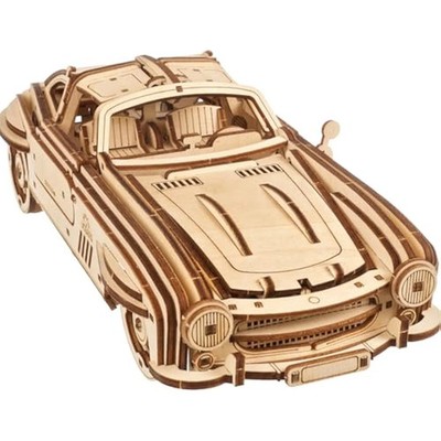 UGEARS Winged Sports Coupe 3D Puzzle - Maßstab 1:24 3D Holzpuzzle für Erwachsene
