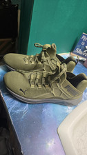 PUMA Palermo Mens Green Low Top Lace-Up Mesh ...