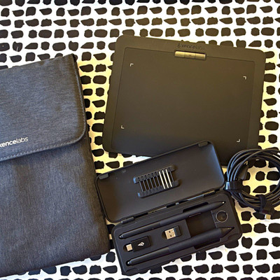 Xencelabs Graphics Tablet Bundle w/ Pens, Accessories Case, Pouch, USB Cable