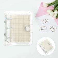 3-Ring Binder Office Paper Small Clear Binder Binder Notebook School Students