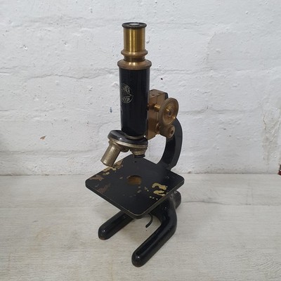 Vintage Mikroskop C.Baker London mit Objektivobjektiven & Okular
