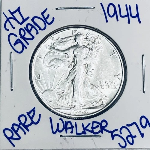 1944 WALKING LIBERTY SILVER HALF DOLLAR AUTHENTIC U.S.MINTCOIN FREESHIPPING 5279