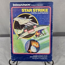 Star Strike for Mattel Intellivision Game Box Manual overlays complete vintage